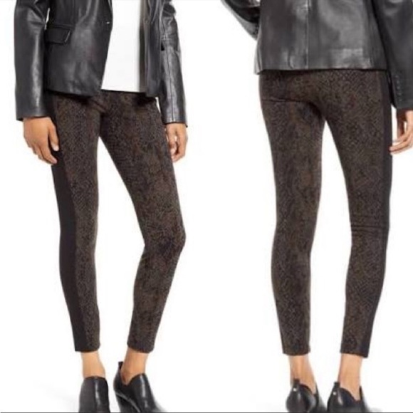 Lysse Laura Snakeskin Print Ponte Leggings small - Picture 1 of 7
